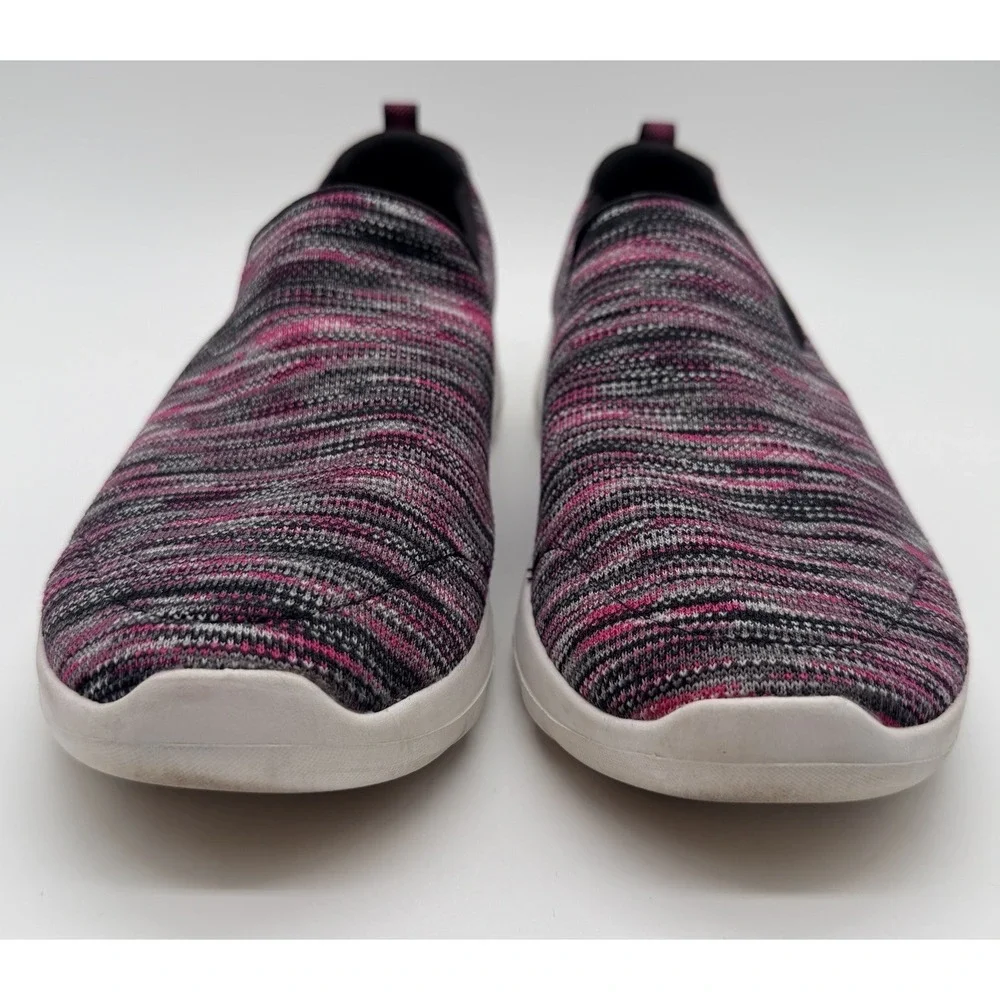 Skechers Shoes Women's Sz 10 Black Pink Go Walk Joy Terrific Slip On Comfort